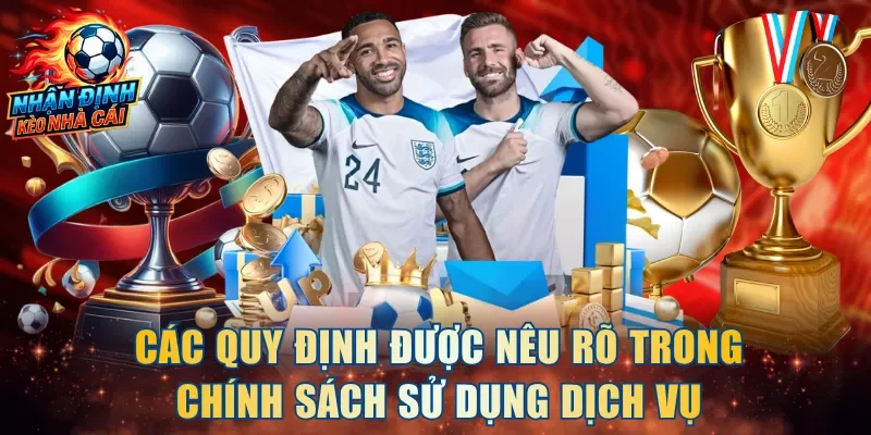 Các quy định được nêu rõ trong chính sách sử dụng dịch vụ