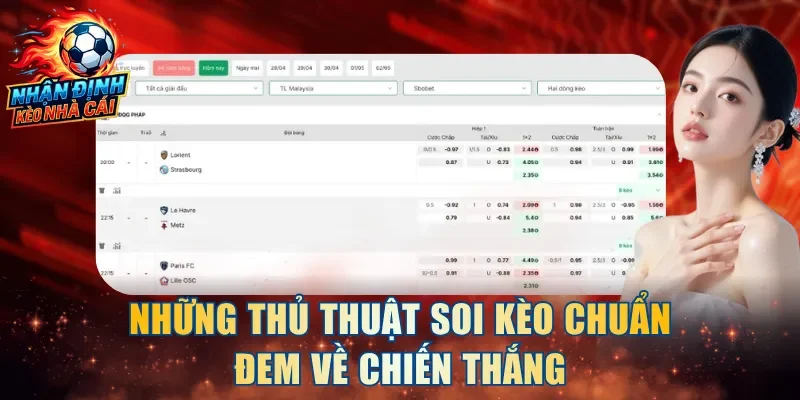 Những thủ thuật soi kèo chuẩn đem về chiến thắng